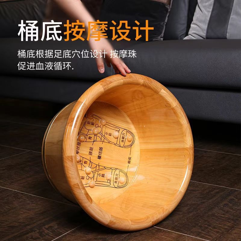 Cedar Wood Foot Soaking Bucket - đánh giá và giá Spa Massager
