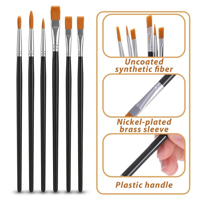 AB34-12Pcs Face Painting Brush - đánh giá và giá Body Brush