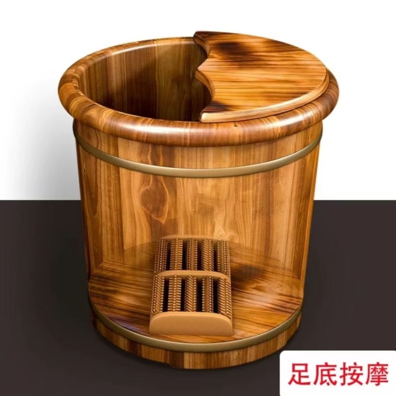 Wooden Foot Soaking Bucket, So - đánh giá và giá Spa Massager