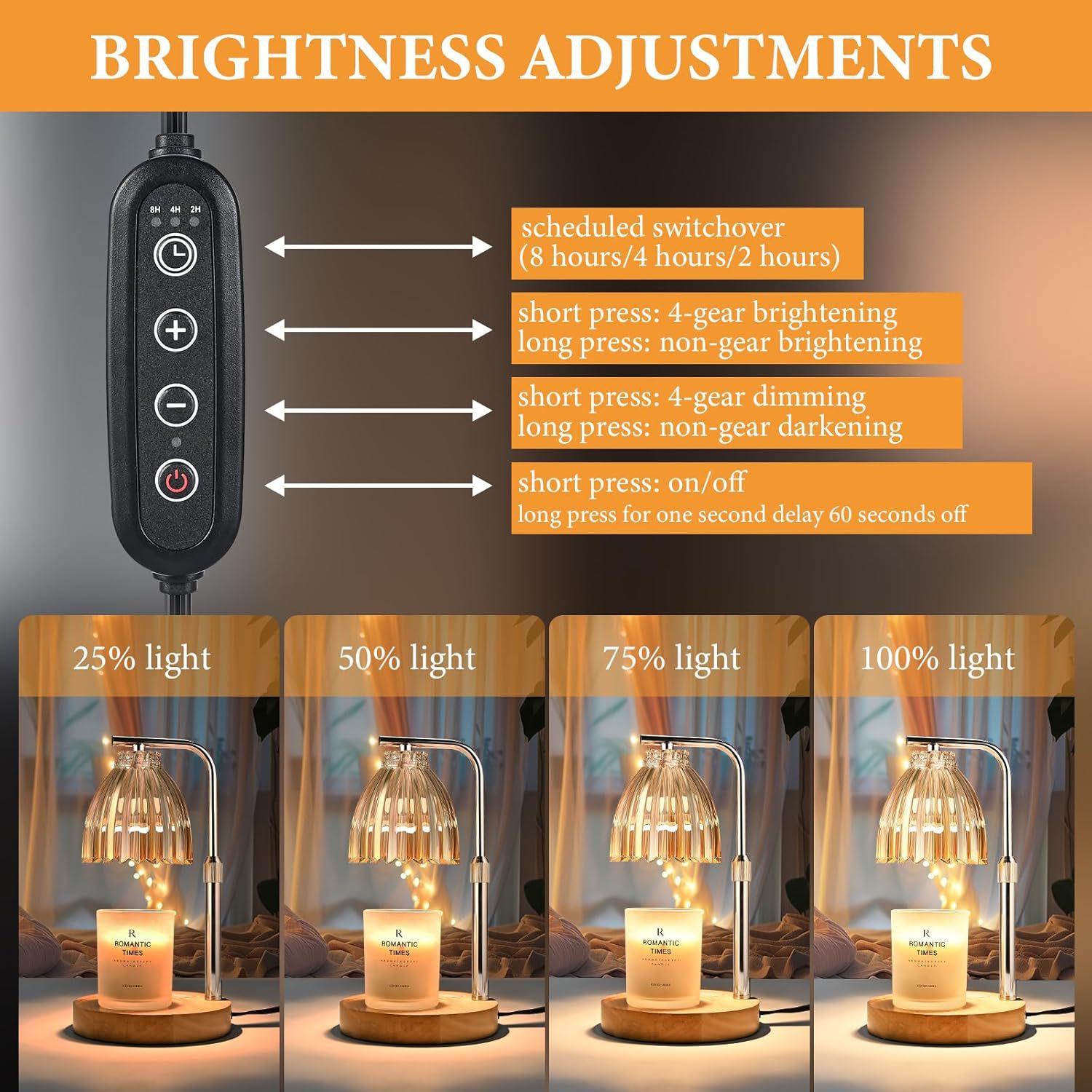 Adjustable Height Aromatherapy - đánh giá và giá Wax Warmer